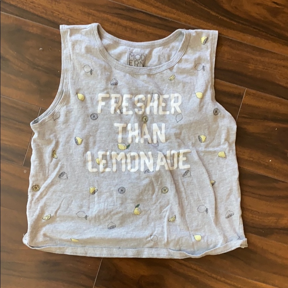 Fresher than lemonade tank